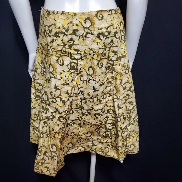 Cotton Yellow & Green Skirt (4) - Picture 4 of 5